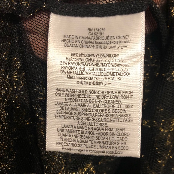 NWT BCBG Max Azria Olivia Metallic Gold Maxi Dress - Picture 8 of 8